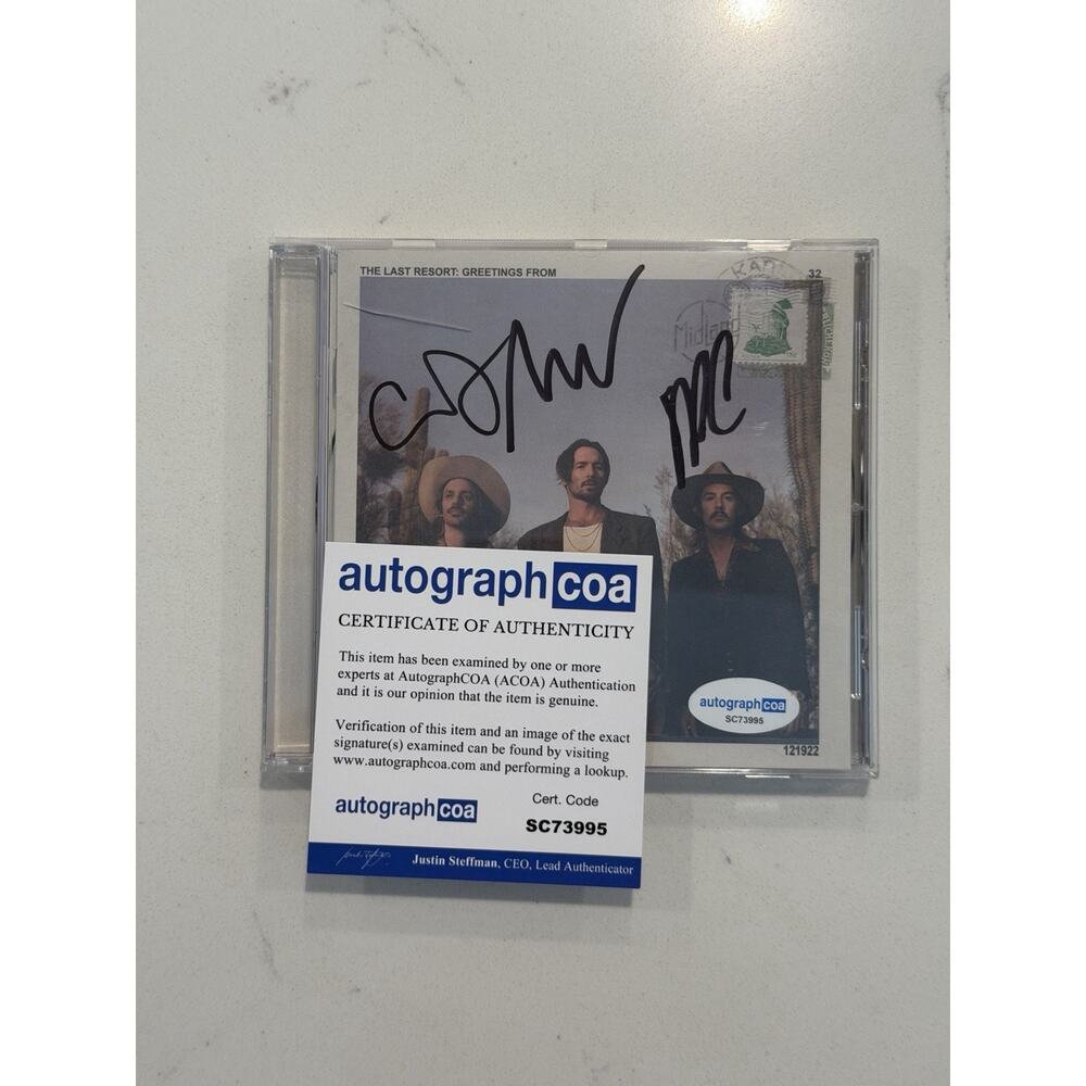 Midland The Last Resort: Greetings From Signed CD Autographed COA #1